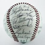1965 New York Yankees Team Signed Baseball
