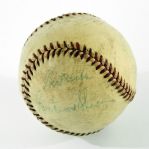 Moose Skowron Vintage Single Signed Baseball