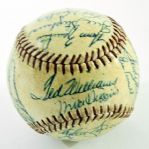 1956 Boston Red Sox Team Signed Baseball