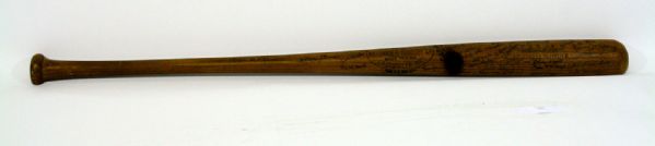 1961 Bobby Del Greco Kansas City As Game-Used Team Signed Half Bat