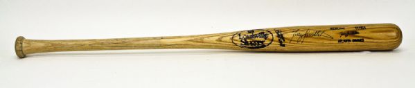 1991-94 Terry Pendleton Game-Issued Bat Autographed
