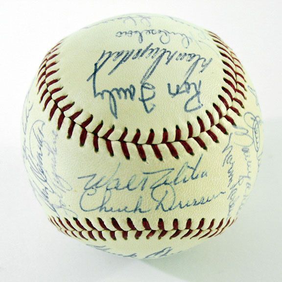 1959 Los Angeles Dodgers Team Signed Baseball