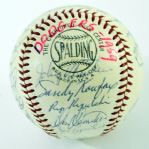 1959 Los Angeles Dodgers Team Signed Baseball