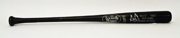 1993-95 Greg Gagne Game-Used Bat Autographed