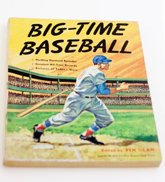Big-Time Baseball Book Signed by several  Hall Of Famers (Mantle X2, Williams X2, Berra, Kaline, etc.