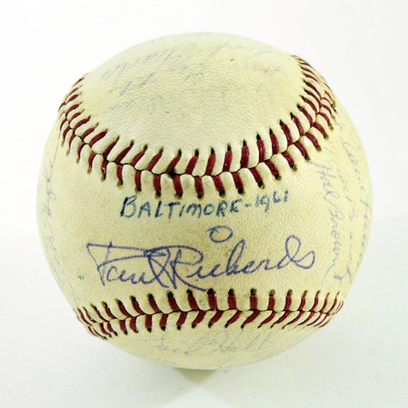 1961 Baltimore Orioles Team Signed Baseball