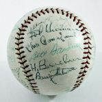 1959 Baltimore Orioles Team Signed Baseball