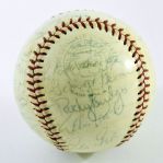 1962 Los Angeles Angels Team Signed Baseball