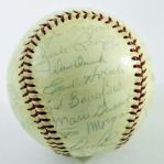 1962 Los Angeles Angels Team Signed Baseball