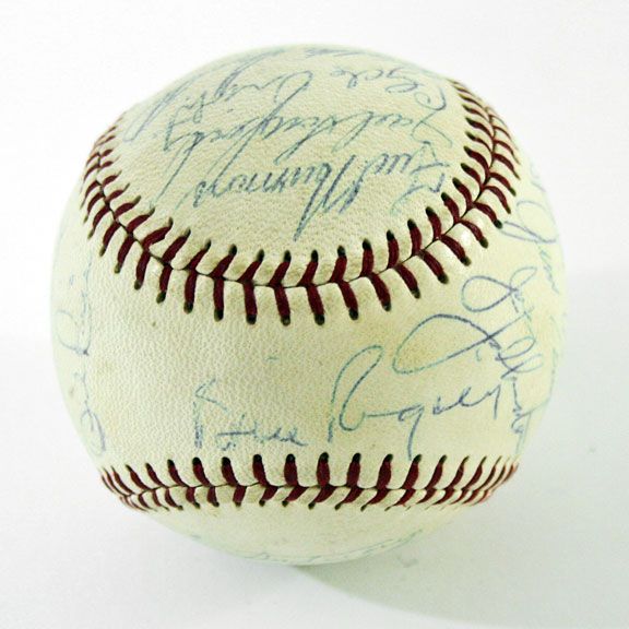 1966 California Angels Team Signed Baseball