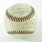 1966 California Angels Team Signed Baseball