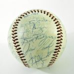 1966 California Angels Team Signed Baseball