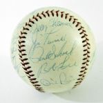 1966 California Angels Team Signed Baseball