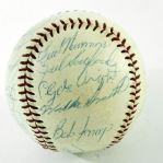 1966 California Angels Team Signed Baseball