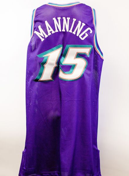 2000-01 Danny Manning Game Worn Utah Jazz Jersey