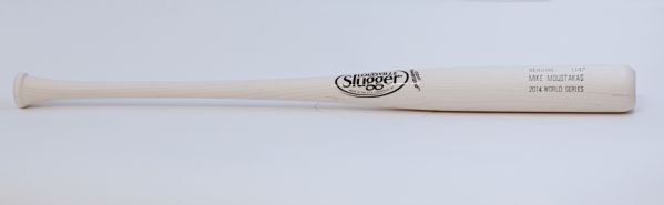 2014 Mike Moustakas Game-Issued World Series Bat