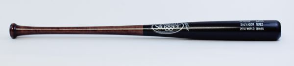 2014 Salvador Perez Game-Issued World Series Bat