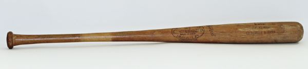 1955-57 Al Kaline Game Used Team Index Bat