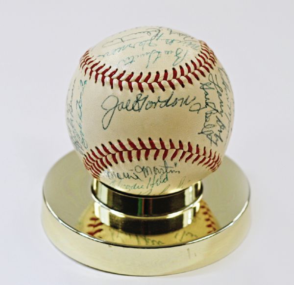1958 Cleveland Indians Team Signed Baseball