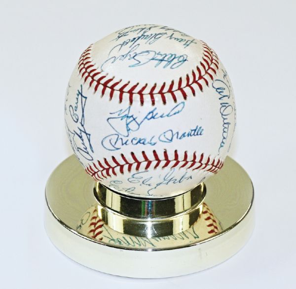 1959 New York Yankees Team Signed Baseball