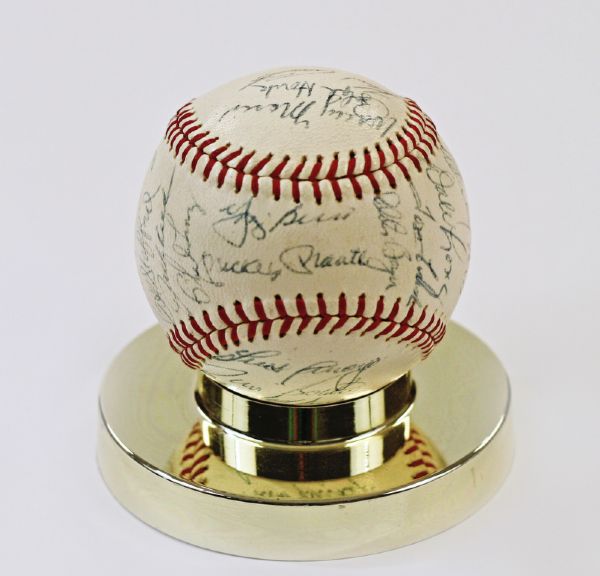 1962 New York Yankees Team Signed Baseball