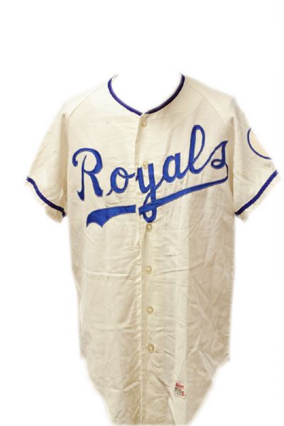 1972 Kansas City Royals Freddie Patek Game Used Jersey Home Flannel