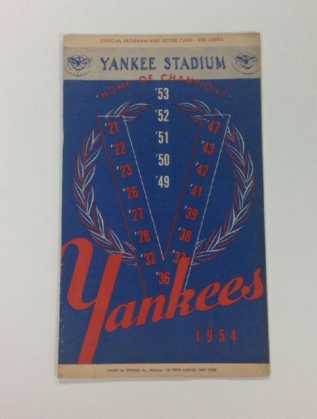 New York Yankees Program Lot (1960 & 1954)