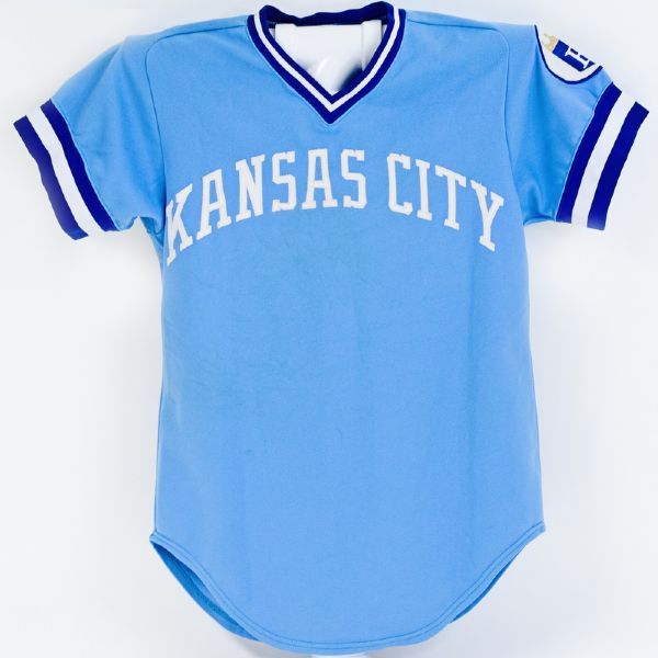 1977 Kansas City Royals Dennis Leonard Game Used Jersey
