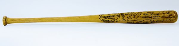 1958 New York Yankees Team Signed Elston Howard Half Bat