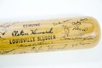1958 New York Yankees Team Signed Elston Howard Half Bat