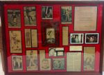Jim Thorpe Autographed Display W/Hand Made Jim Thorpe Frame 