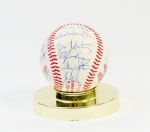 1980 Kansas City Royals Team Signed Baseball (27 Sigs)