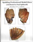 Paul Splittorff Game Used Signed Glove