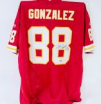Tony Gonzalez Autographed Chiefs Jersey