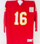 Len Dawson Autographed Chiefs Throwback Jersey