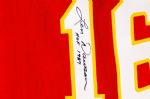 Len Dawson Autographed Chiefs Throwback Jersey