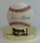 Hank Aaron Single Signed Baseball