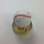 Merle Harmon Single Signed Baseball (A's Broadcaster)
