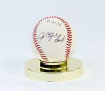 Howard Cosell, Catfish Hunter, & Yogi Berra Signed Baseball