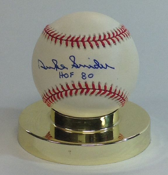 Duke Snider Single Signed Baseball