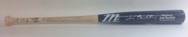 2011 Jose Bautista Game Used Autographed Bat