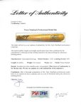 1991 Terry Steinbach Game Used Autographed Bat
