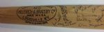 1959  Bob Cerv Game Used Kansas City A's Team Signed Half Bat