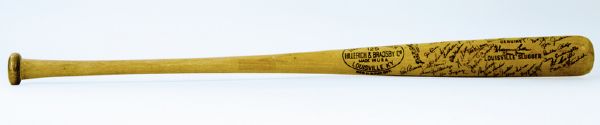 1958 Sherman Lollar Game Used Chicago White Sox Team Signed Half Bat