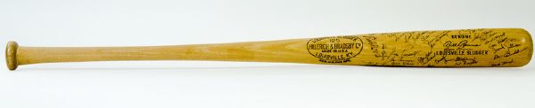 1958 Bill Renna Game Used Boston Red Sox Team signed Half Bat