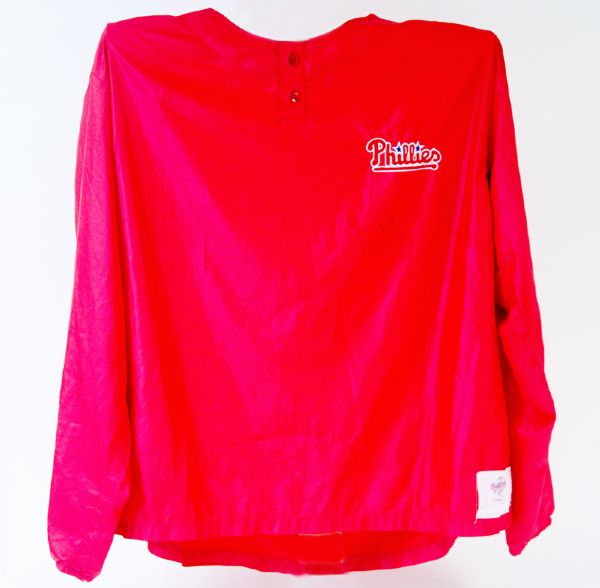 1999 Curt  Schilling Signed Game Used Warm-Up Jacket 