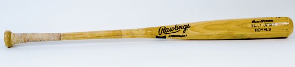 1991 Wally Joyner Game Used Autographed Bat