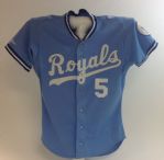 1989 George Brett Game Worn Jersey (ROAD)