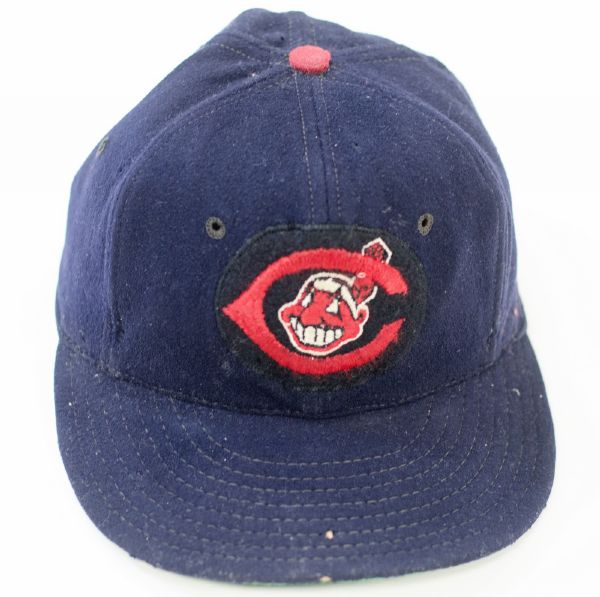 1954-57 Mel Harder Cleveland Indians Game Used Hat