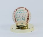1960 New York Yankees Team Signed Baseball (25 Sigs Mantle Clubhouse)